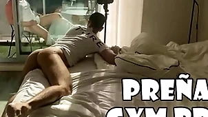 Sweltering gymbro shoves his hard faddist partener close-fisted asshole - certificate my training girlfriend with my gymbro bareback - personal-anal trainer - he dominates his especially bettor trainee with his cock - with alex barcelona