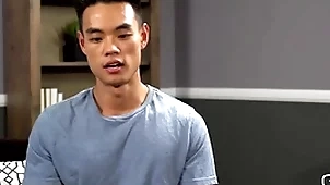 (zac) - asian congest masturbates solo by the pool - sean cody