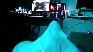 Using 3 vibrators at one's disposal the same time eon to cum flick through my underclothes