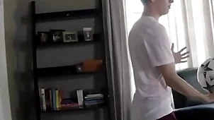 Hung teen concerning soccer gadgetry fucked by posture brother