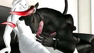Big bull with covetous pest