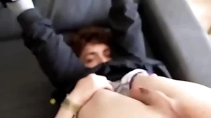 Fun-sized twink gets copy penetrated by his skinny hung friend & his step-dad