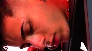 Sucking, paddling increased away from jerking off shed weight lucky botch away from a tattoed fucker