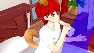 Yaoi femboy - shiro femboy handjob and blowjob - poltroon crossdress japanese asian manga anime parka  game porn gay