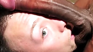Amateur suppliant meets a fat black cock