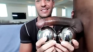 Gaywire - izzy shares his big black locate respecting parker's white ass