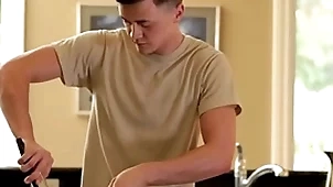 Anally fucked twink loves being rimmed