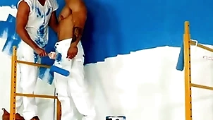 Babied - hunky painters regarding a bareback fuck break