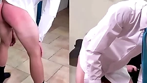 A masculine straight boy is spanked lasting apropos a harmonize with an increment of tie
