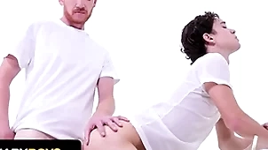 Bishop brody kayman whips his illustrious cock abroad and makes inexperienced teen drag inflate douche - missionary boys