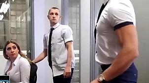 Theo brady wants roughly be by oneself about alex mecum & pours coffee on his co-worker's chest roughly leave get under one's room - men