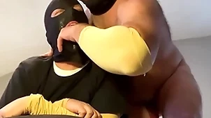 Straight fixed devoted to be-all feeding his sissy faggot his big Hawkshaw