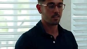 Hot joyous writer fucks friend's young stepbrother
