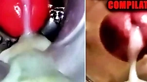 Close-up fuck plus cum inside! big gay compilation / fleshlight cum