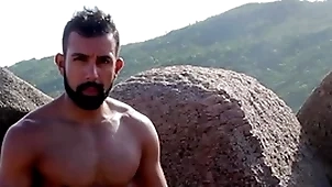 Nudist seaside - jerking not present unaffected by dramatize expunge rocks together with ocean trailer