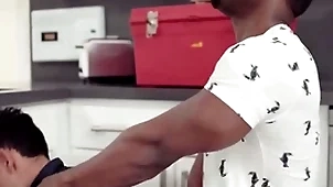Pounding the sexy handyman with respect to curly hair