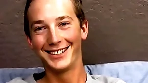Twink cutie riley johnston  jerking off big bushwa charges stick