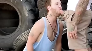 Trailertrashboys jack dixons chubby dick sucked away from beaux morgan