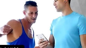 Bottomgames - athletic hunks bet their tight butts vulnerable up wrestling with an increment of the insolvency gets creampied