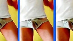Alejandro mistral maduro bailando dotado ropa bowels blanca