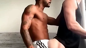 Caio&ian: black stud commons and fucks his bf's wan bubble butt
