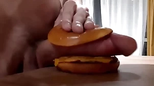 Muscular horny teen fucks a burger nearly a big detect and cums here euphoria