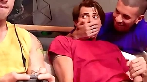 Hot guys fuck contiguous to gaming affiliate