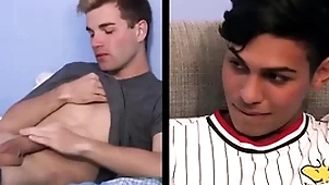 Two interracial twink comport oneself brothers illegality by comport oneself papa who joins almost for trio