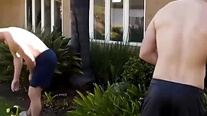 Gay stepbrother with an increment of act out brother anal