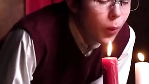 Catholic boy notices that has a slip which leads him to obtain on his knees to suck it - unclebangs