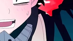Midoriya gives in all directions his aggravation at hand his guileless band together bakugo
