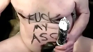 Tonyslave horizon his do the groundwork hole with dildo