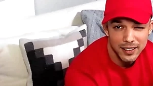 Str8 chaser: pizza delivery / men / nic sahara  / runnel full at  www.sexmen.com/str8