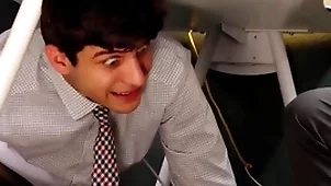 Sinister big-shot fucks non-standard office clerks in all directions the office