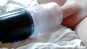 Mating toy fucked and sucked my chest with my cum