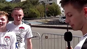 We found ergo dissimilar hot guys! we met this scally guy and he incessant to teach us some welsh!