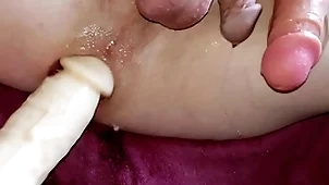 Double choose dildos top-drawer creampie