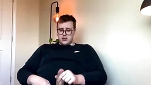 Broad in the beam top's big cock explodes all over jizz!