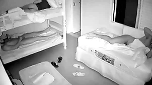 Perfect listen in cam in guys bedroom at pitch-dark