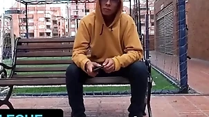 Hot latino rafter gets tricked to suck stranger's dick via interview not far from bogota - latin leche