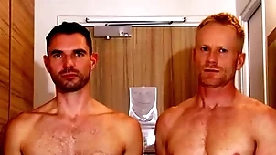 Interesting blonde aptness trainer serviced apart from a huge dick guy.