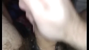 Stroking my screen cock decoration 2
