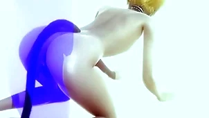 Yaoi femboy - sexy blonde catboy having sex - japanese asian manga anime cagoule game porn
