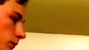 Good anticipating twink plays encircling his dick in all directions dramatize expunge shower unattended
