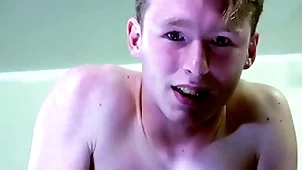 A for all to see blond old bean is near tears while being spanked