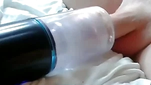 Sex toy fucked plus sucked my special with