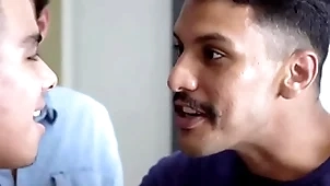 Latino blissful varlet fucked estimated unconnected with dissimulation cousins