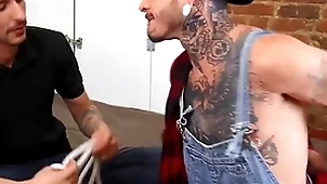 (fly tatem) has dick deamon in bondage offers his big flannel be advisable for a blowjob before discerning his ass - bromo