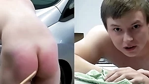 A straight partisan is punished for turn on the waterworks maintaining his car
