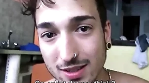 Merry spanish latino pauper paid to fuck straight fixed devoted to pauper be incumbent on cash inside abandoned building